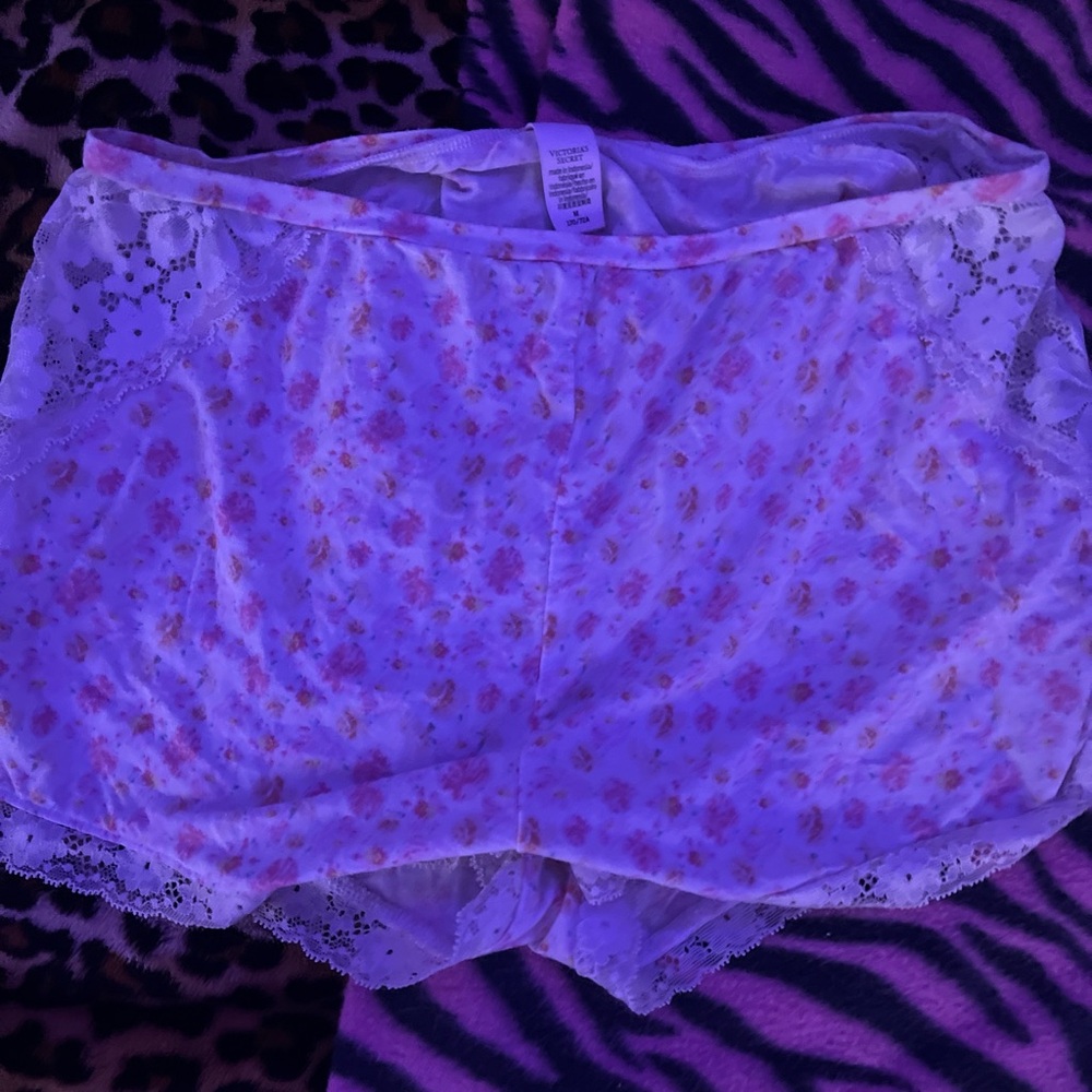 Victoria's Secret Pink Floral Lace Panties